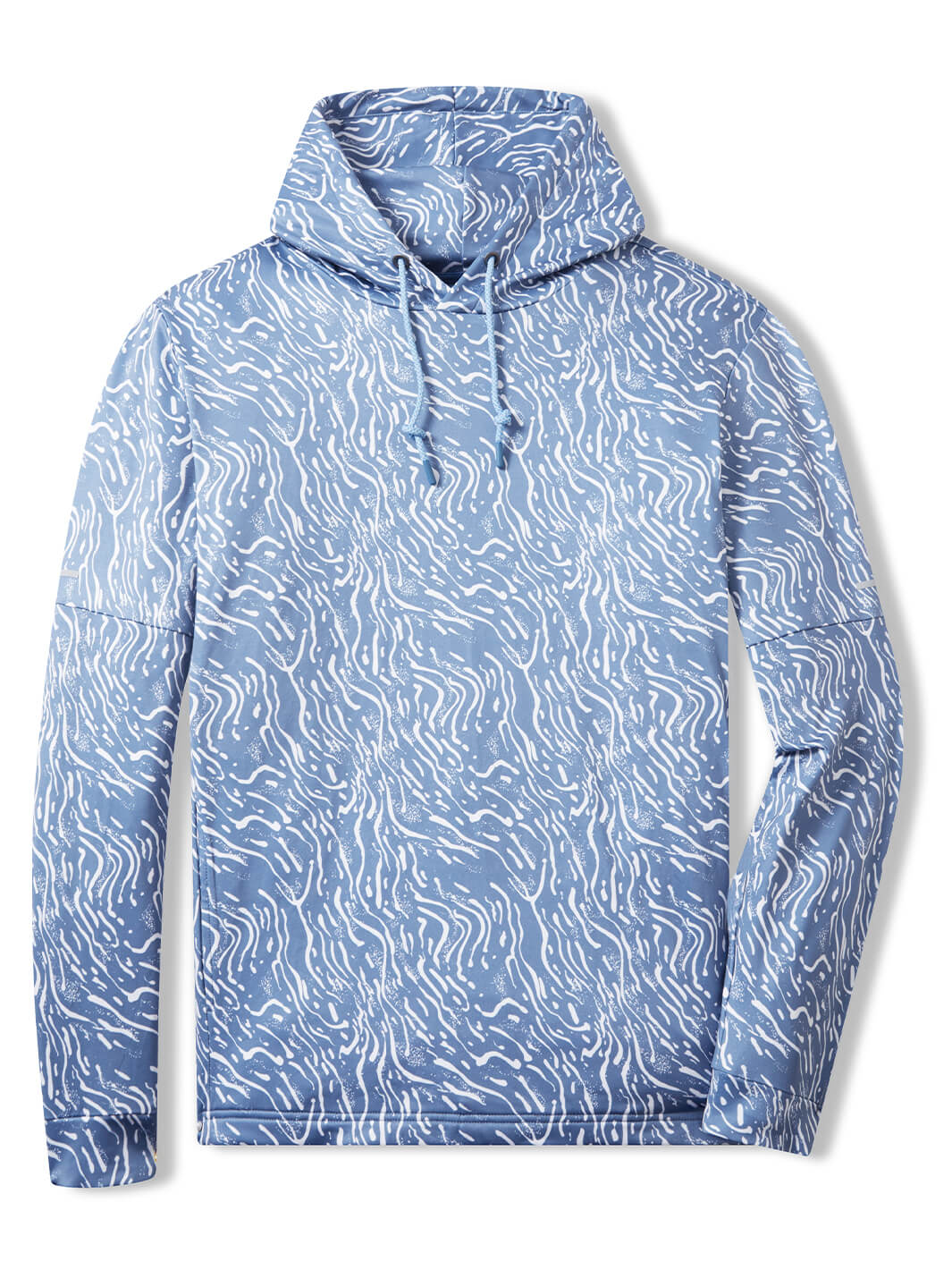 Print Performance Fleece Golf Hoodie For Men-Ripple