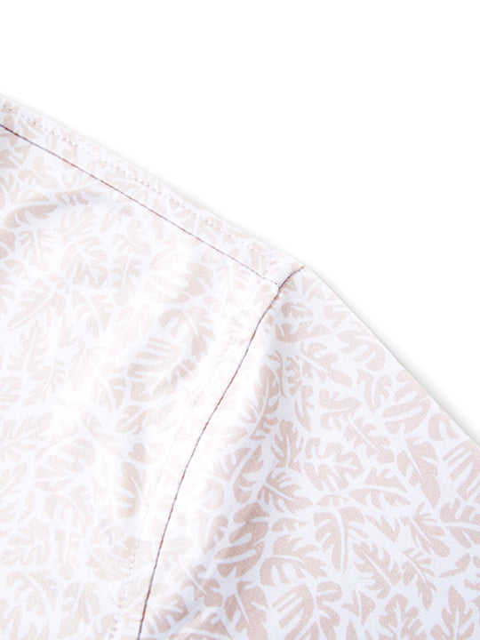 Print Performance Golf Shirt For Men-Caladium