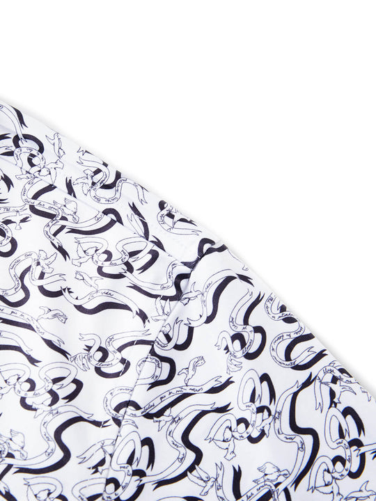 Print Performance Golf Shirt For Men-Dove