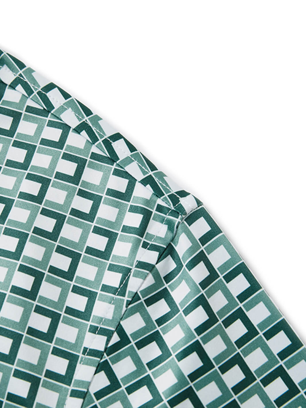 Print Performance Golf Shirt For Men-Jade