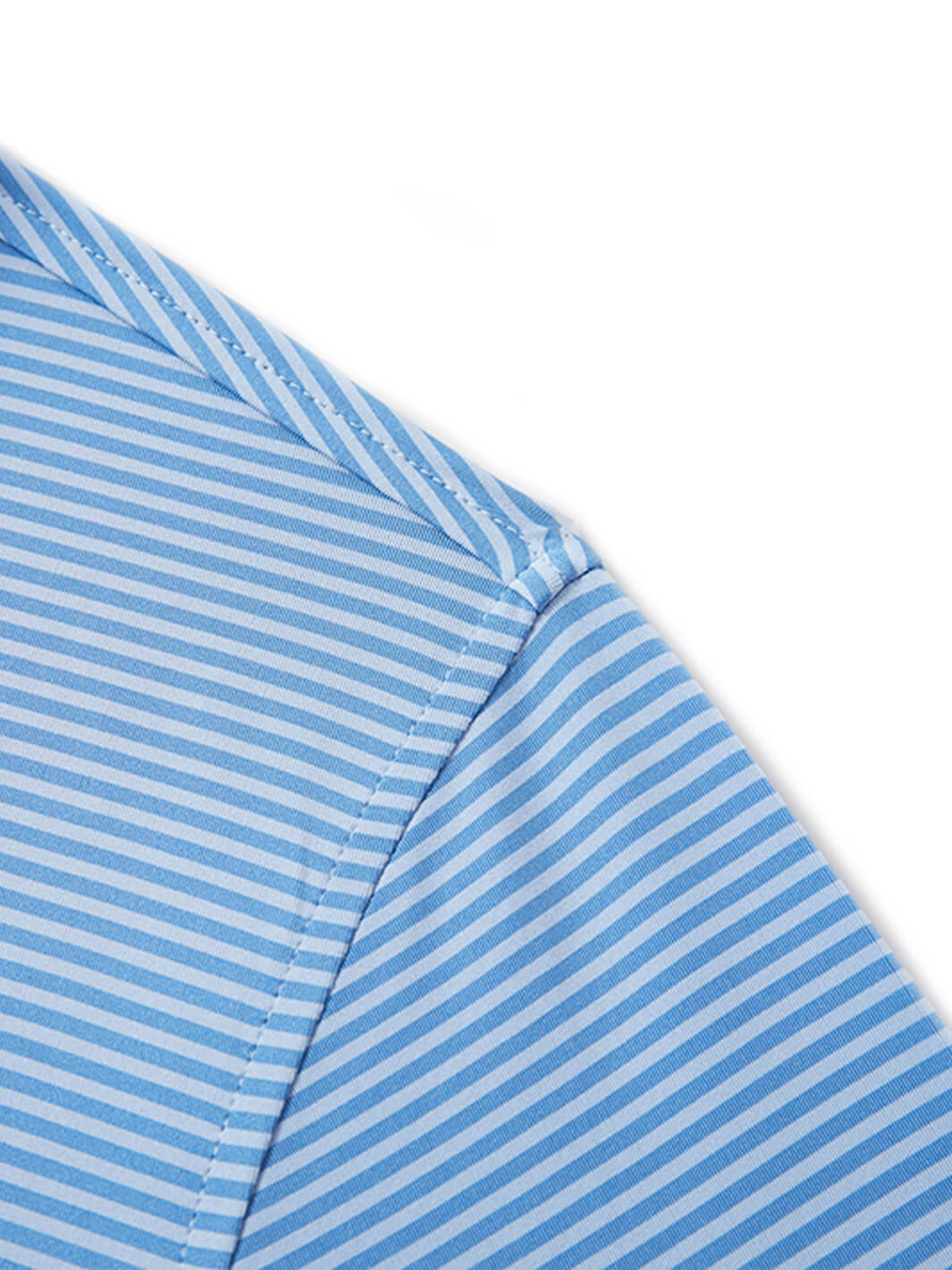 Striped Performance Golf Shirt For Men-Sailor Blue