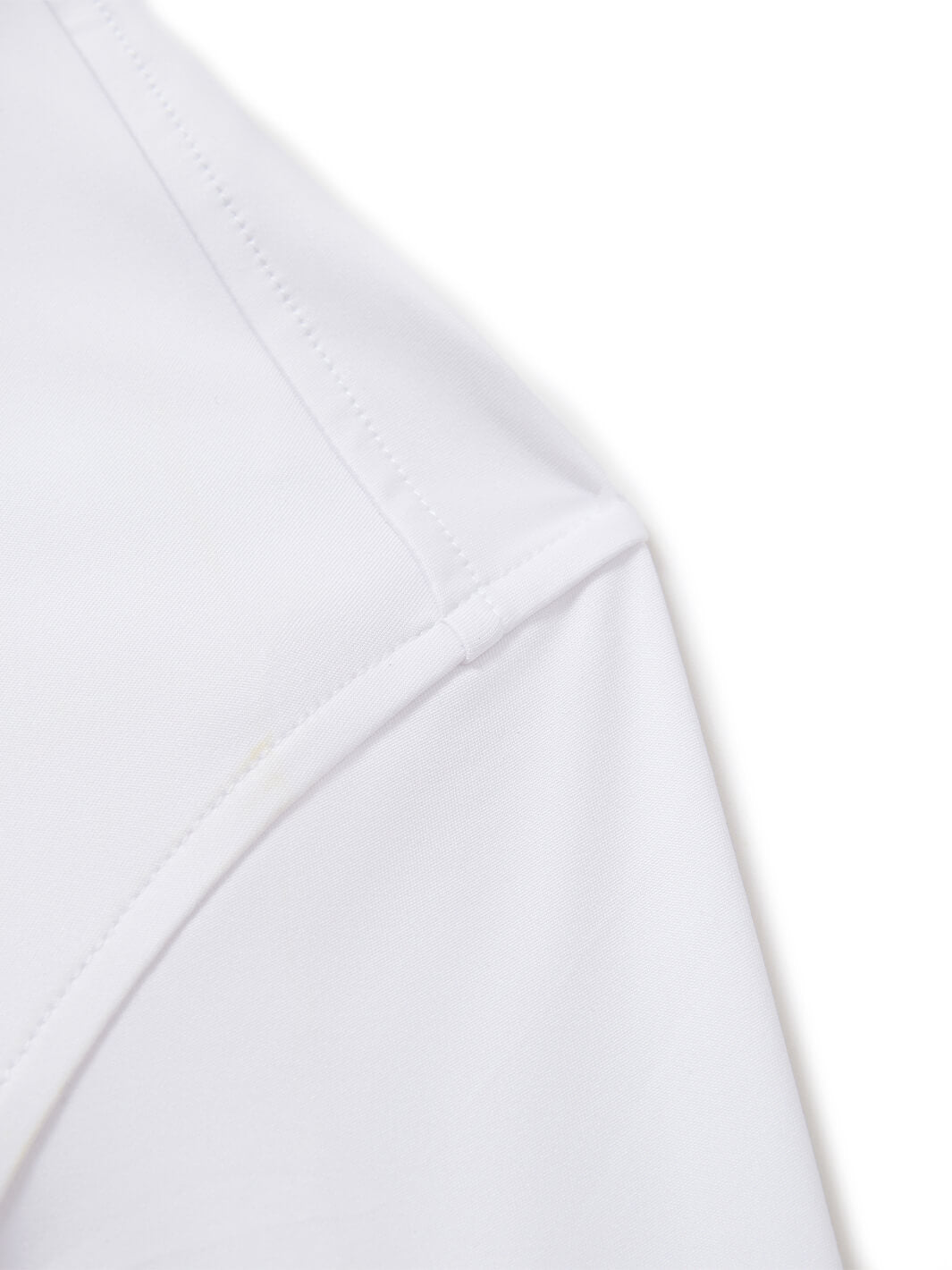 Solid Performance Golf Quarter Zip For Men-Pure White