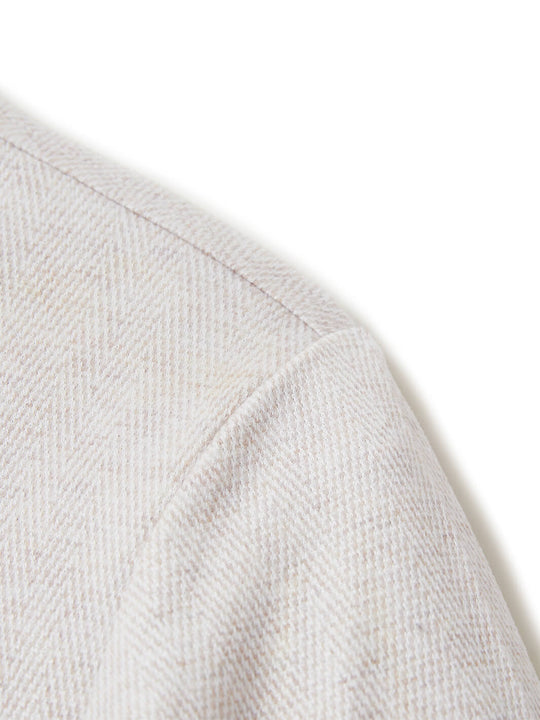 Herringbone Performance Golf Hoodie For Men-Desert