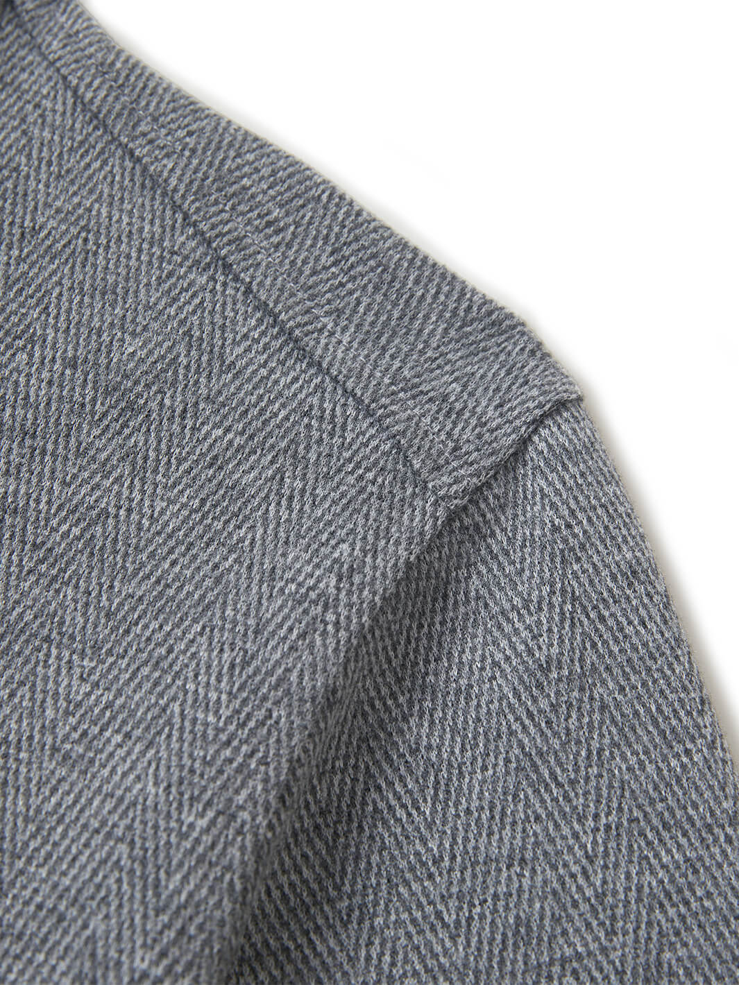 Herringbone Performance Golf Quarter Zip For Men-Dark Gray
