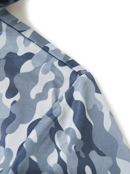 Print Performance Fleece Golf Hoodie For Men-Camouflage