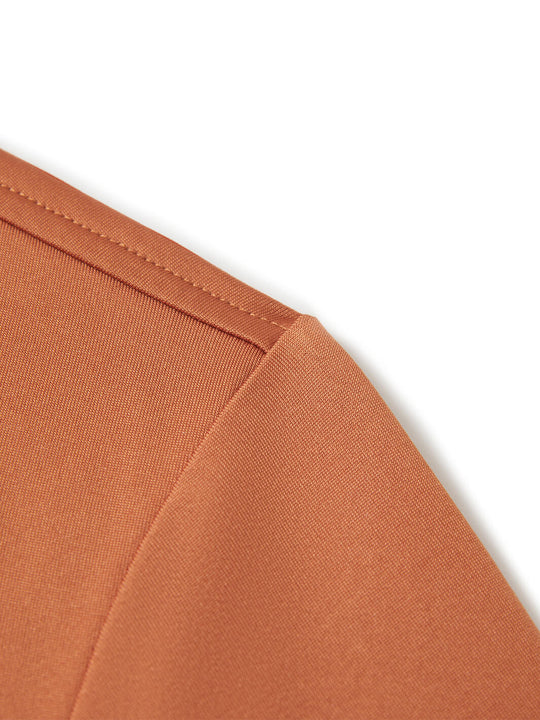 Solid Performance Fleece Golf Hoodie For Men-Potter's Clay