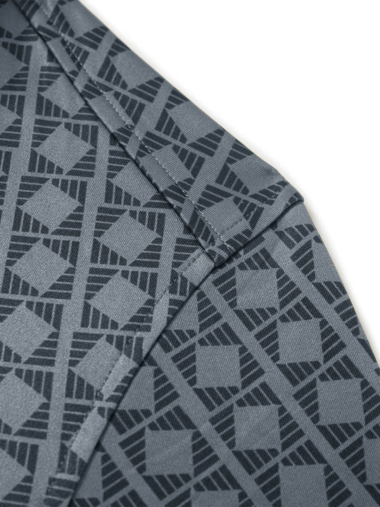 Print Performance Golf Quarter Zip For Men-Kaleidoscope