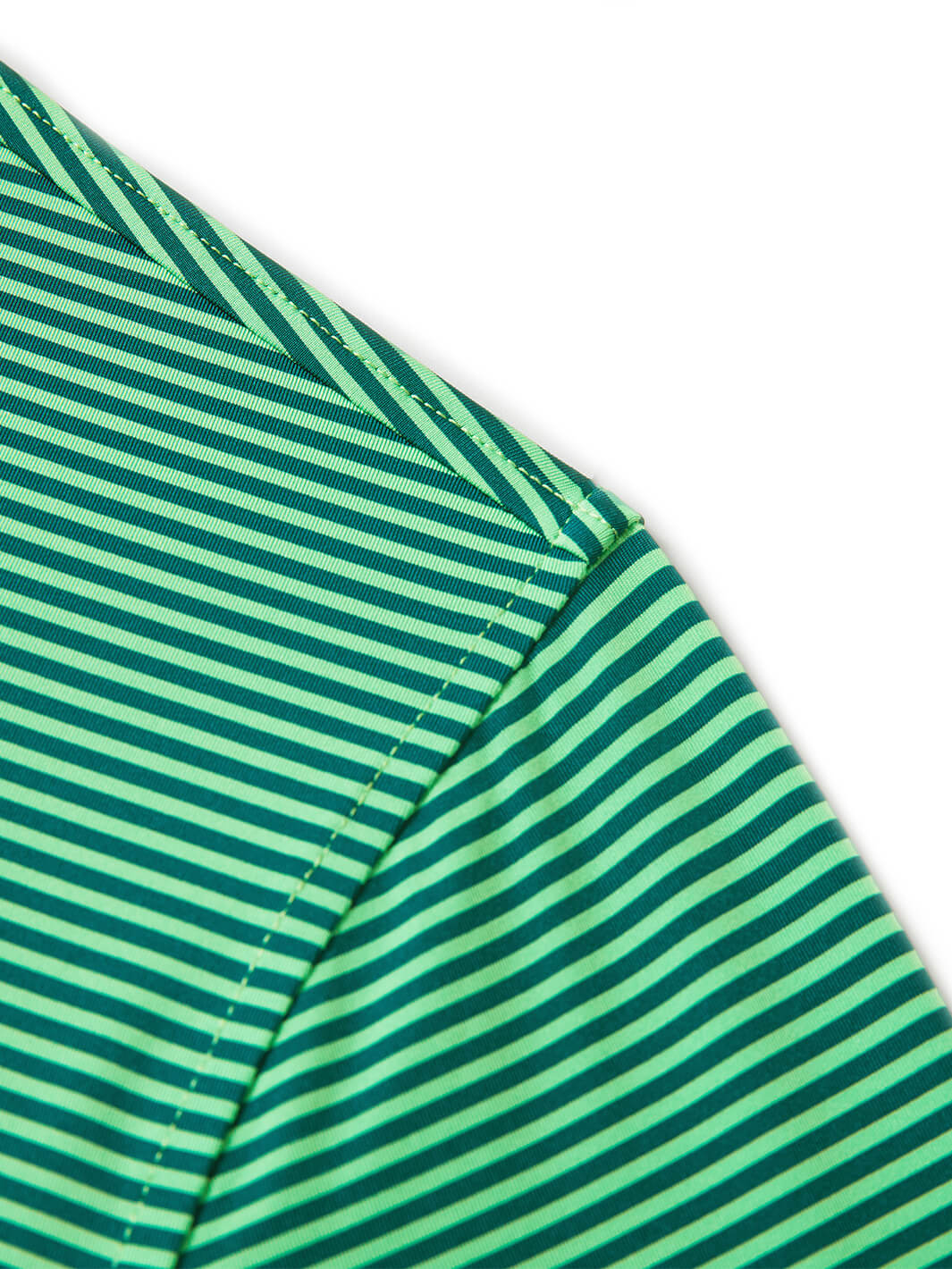 Striped Long Sleeve Golf Shirt For Men-Green