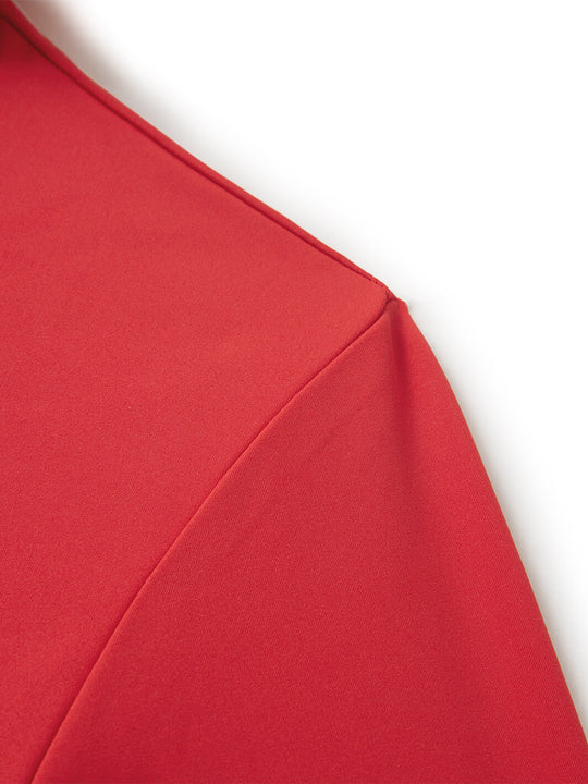 Solid Performance Golf Hoodie For Men-Oxford Red