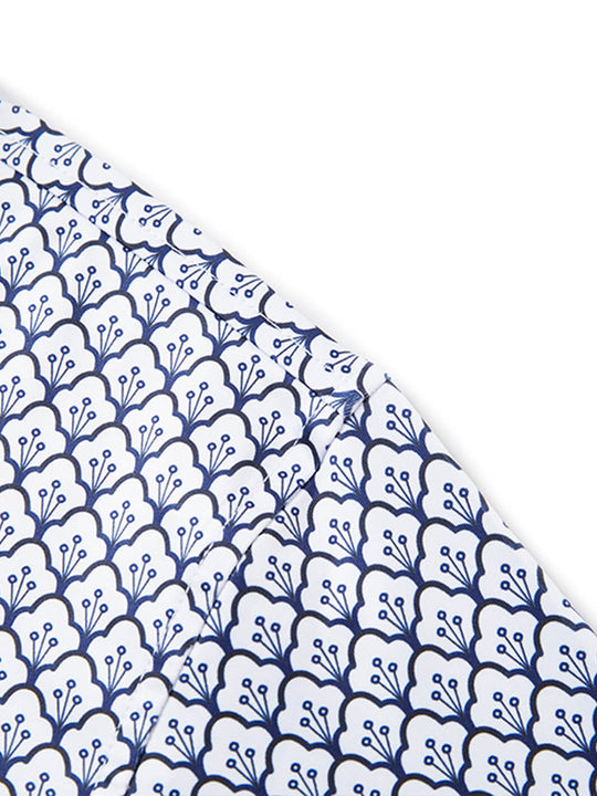 Print Performance Golf Shirt For Men-Lily Of The Valley