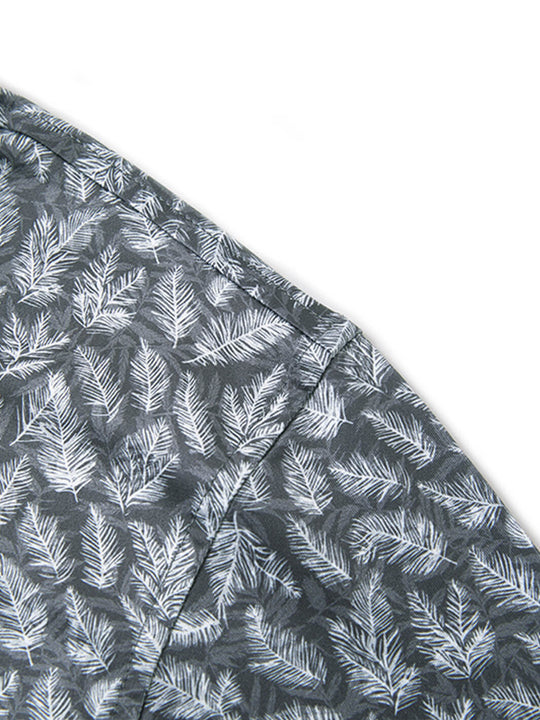 Print Performance Golf Shirt For Men-Fern