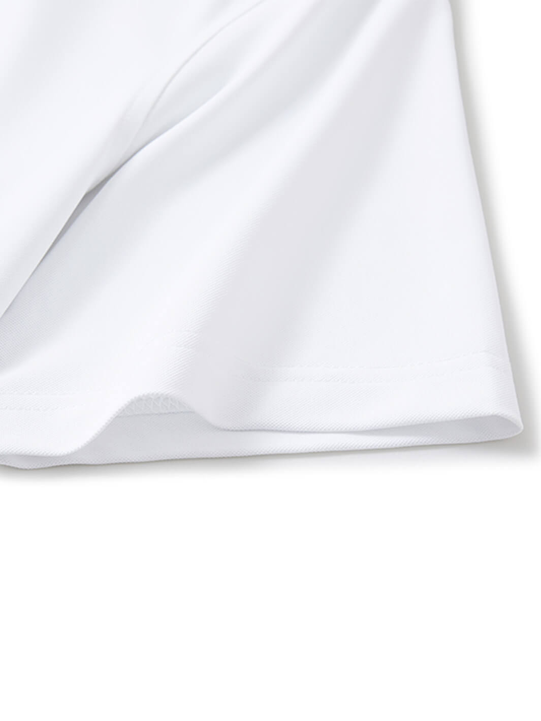 Tech Pique Performance Golf Shirt For Men-White