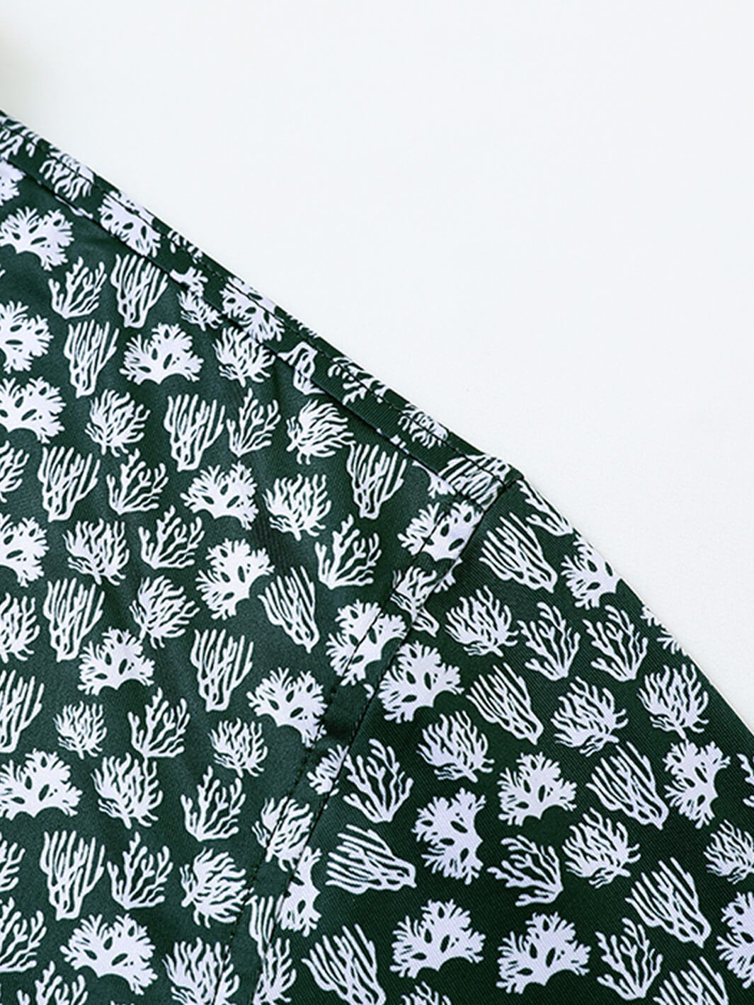 Men's Print Performance Polo-GREEN CORAL SEA