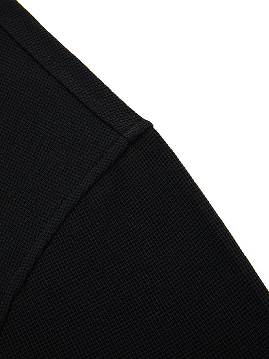 Waffle Jacquard Performance Polo-BLACK