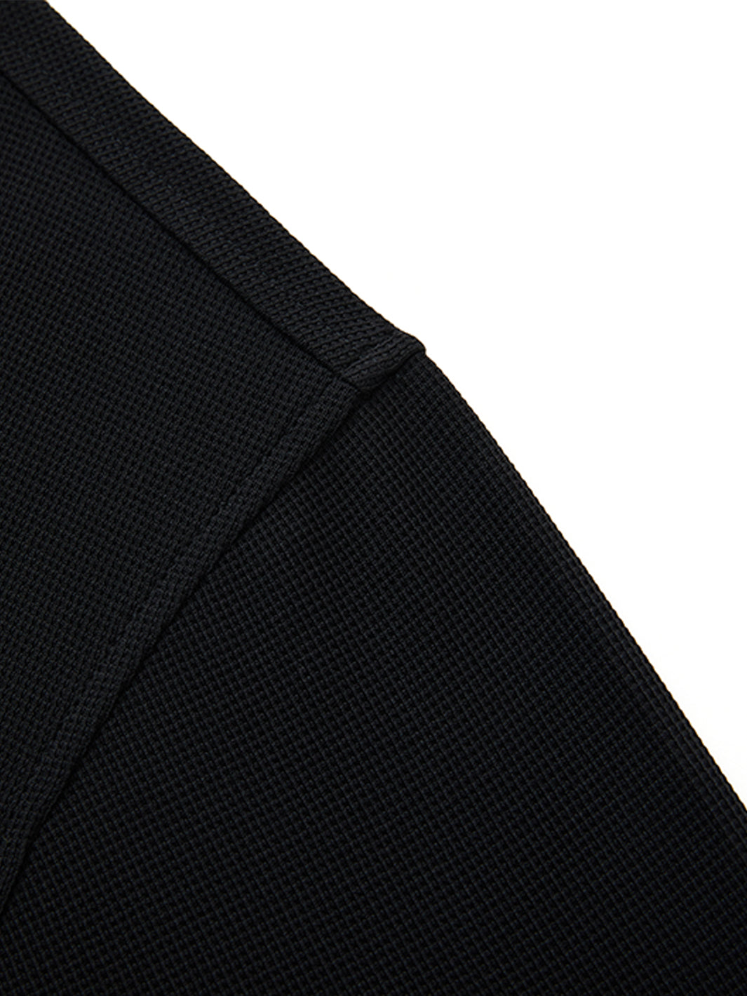 Waffle Jacquard Performance Polo-BLACK