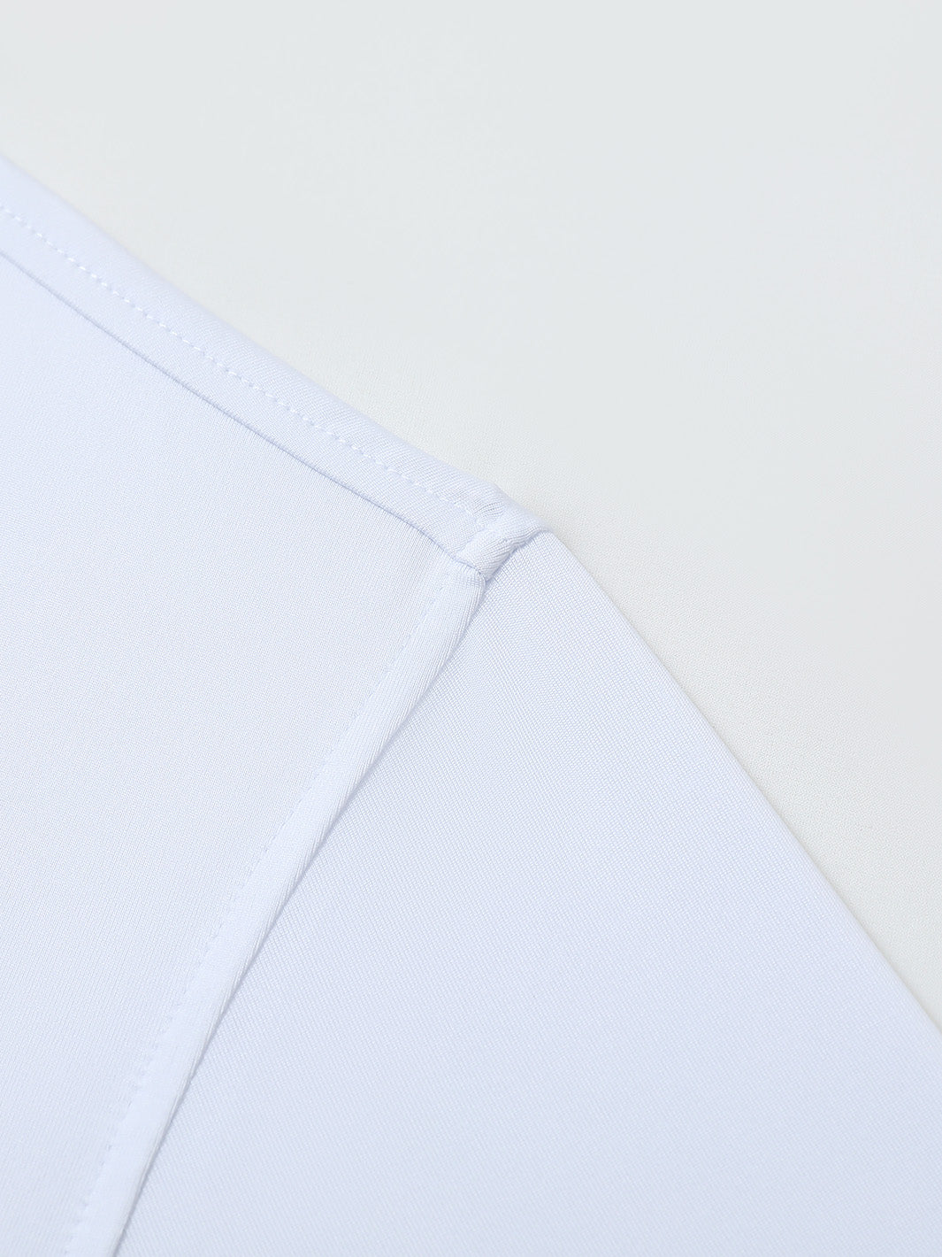 Solid Performance Jersey Polo-WHITE