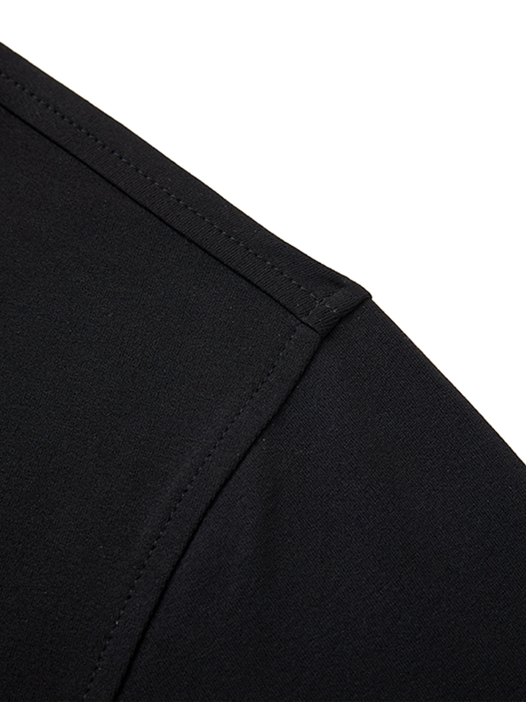 Hidden Zip Pocket Performance Polo-BLACK