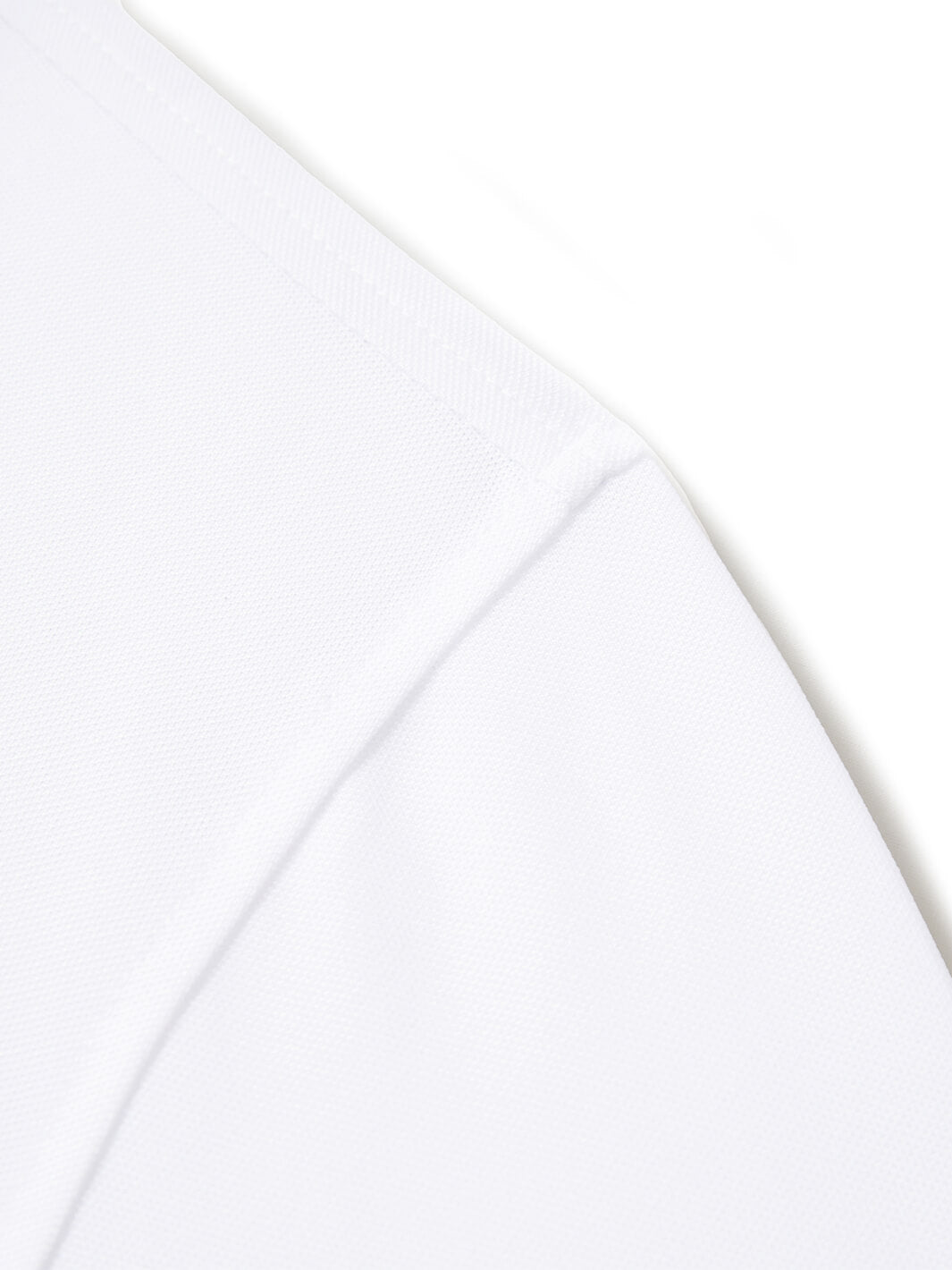 Tech Pique Long Sleeve Golf Shirt For Men-White