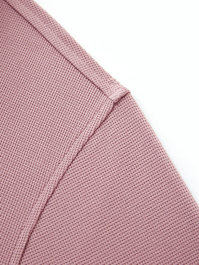 Waffle Jacquard Performance Polo-LIGHT PINK