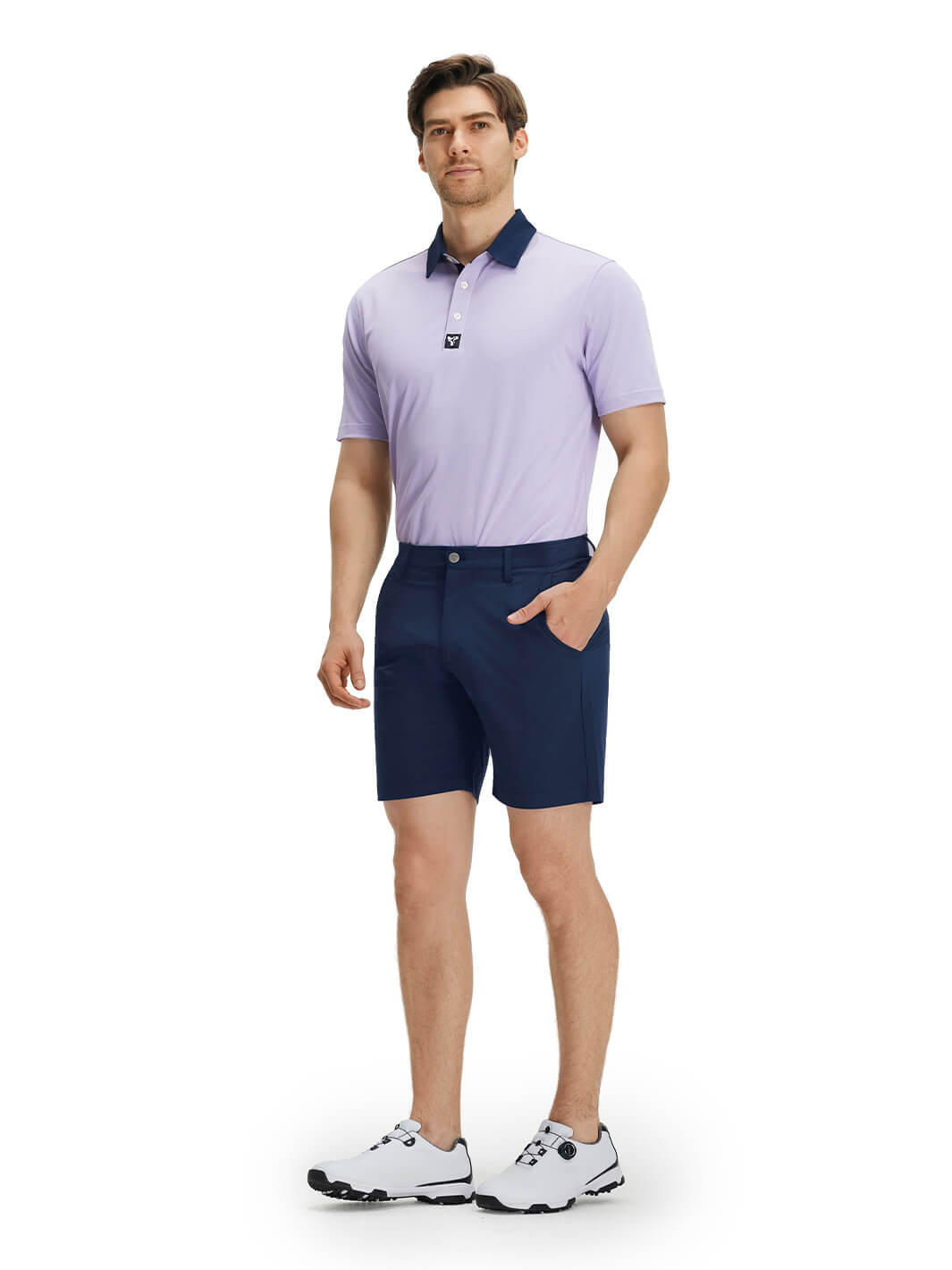 DTWOOO | Water Resistant Short [7.5"]-Navy | Men's Shorts