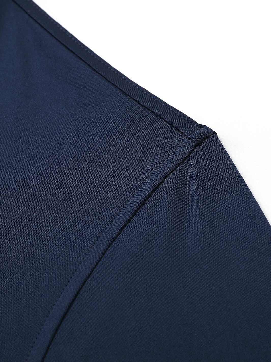 Designed Collared Solid Performance Polo-NAVY