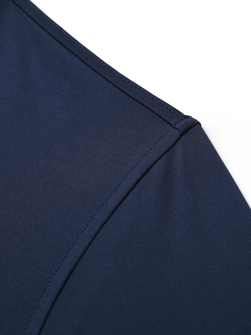 Designed Collared Solid Performance Polo-NAVY