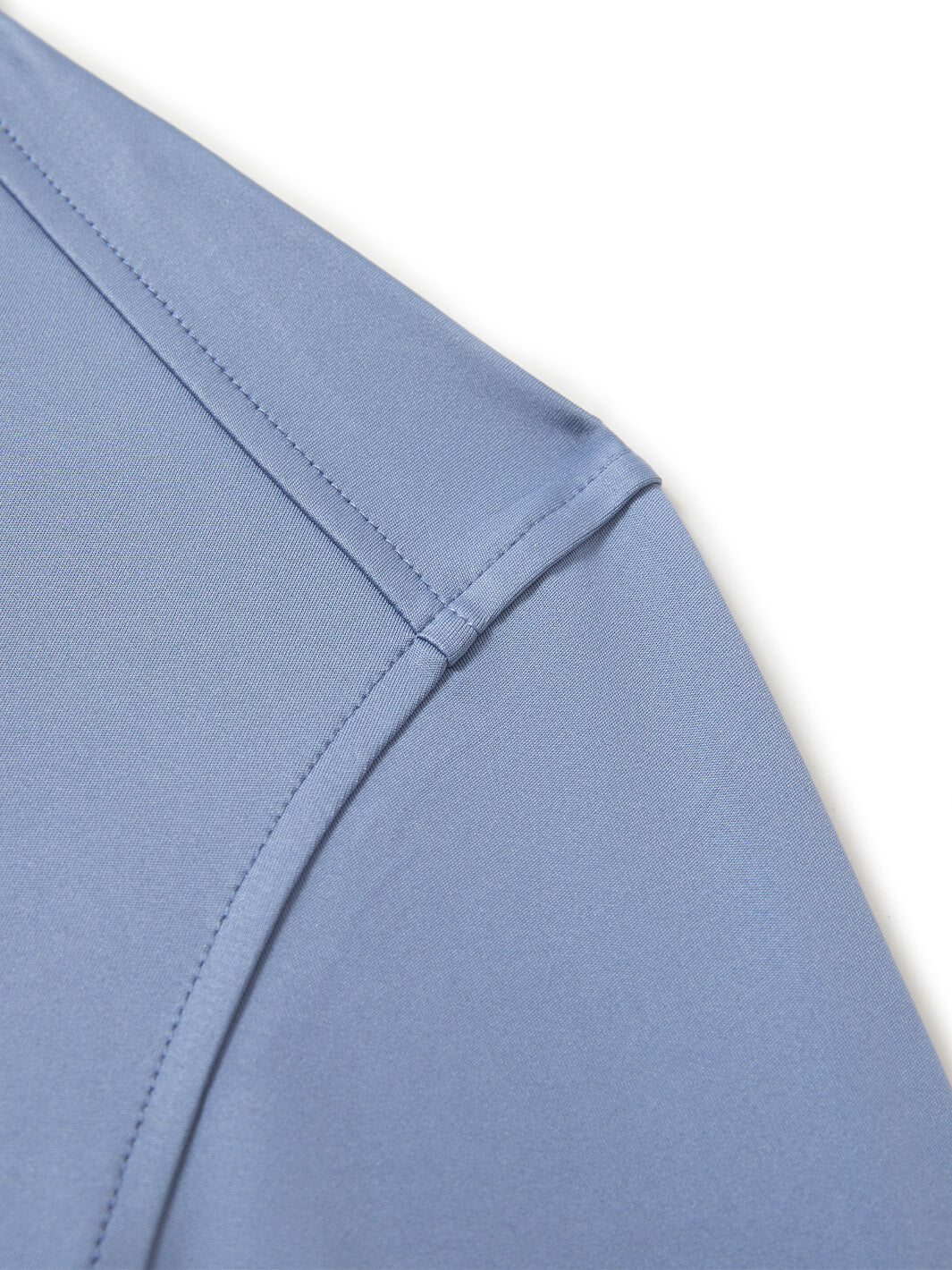 Solid Performance Golf Quarter Zip For Men-Steel Blue