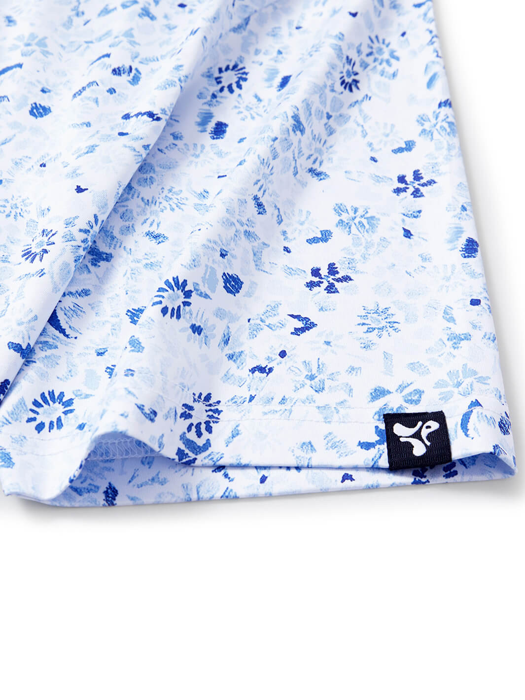 Print Performance Golf Shirt For Men-Flowermist