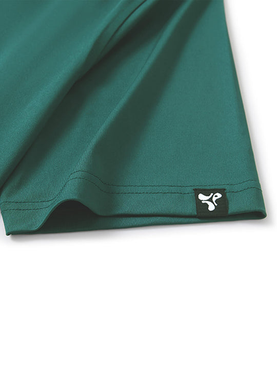 Designed Collared Solid Performance Golf Shirt For Men-Nordic Pine Green