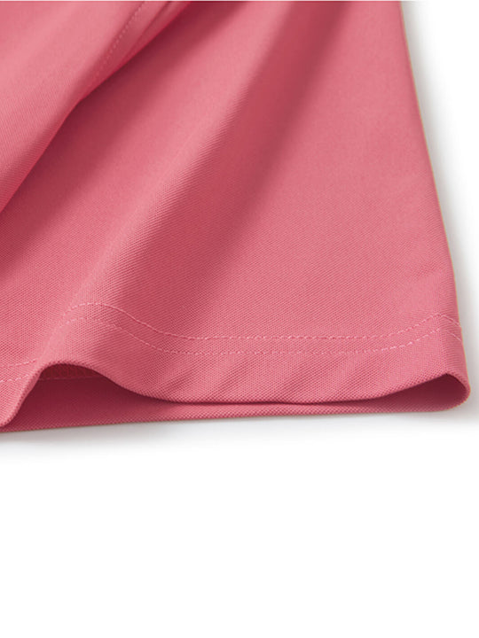 Tech Pique Performance Golf Shirt For Men-Cranberry