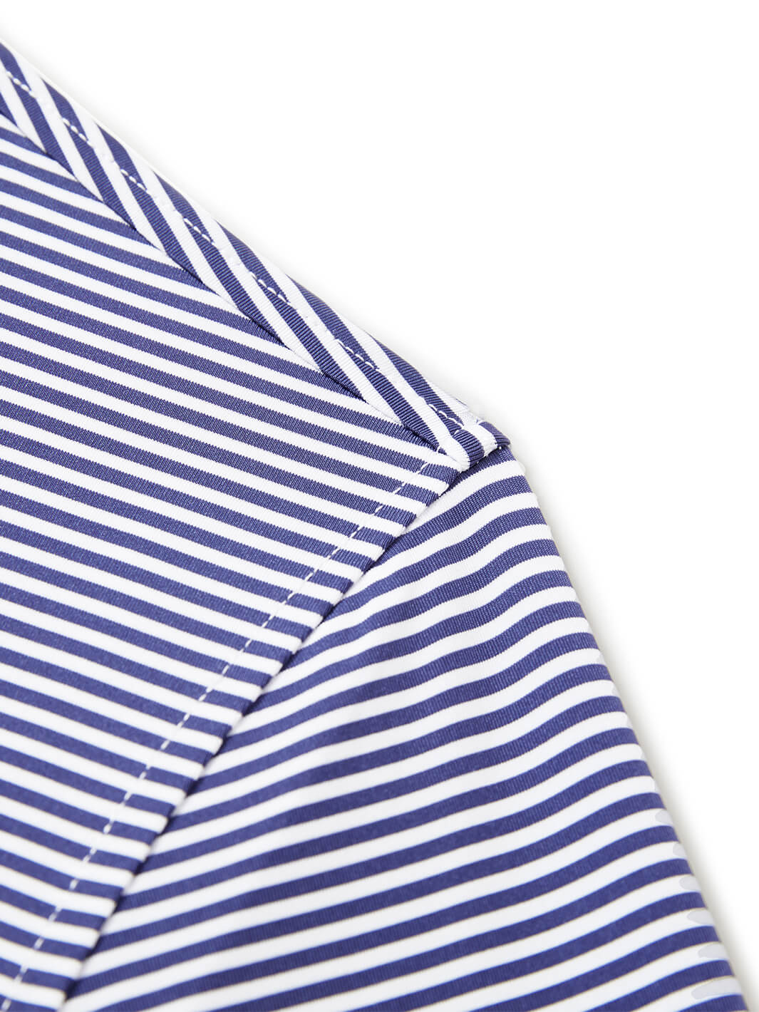 Striped Long Sleeve Golf Shirt For Men-Navy