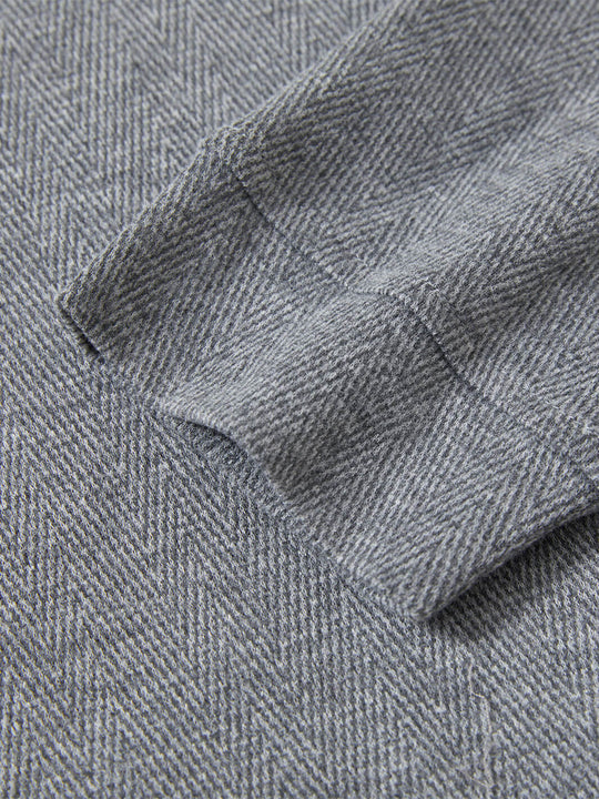 Herringbone Performance Golf Hoodie For Men-Dark Gray