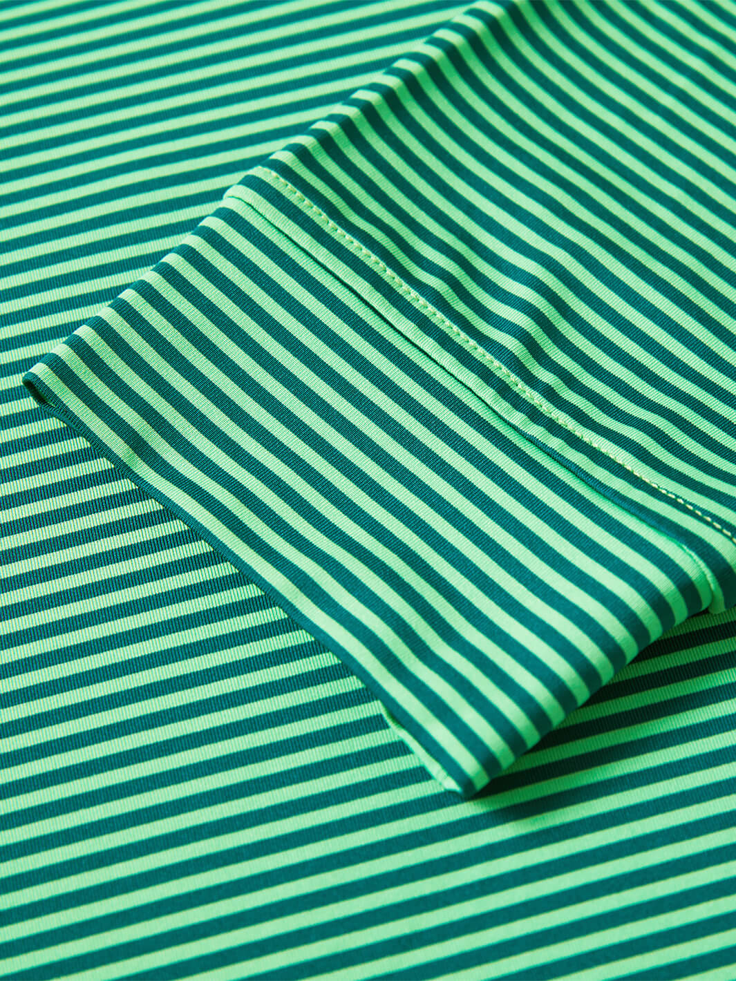 Striped Long Sleeve Golf Shirt For Men-Green