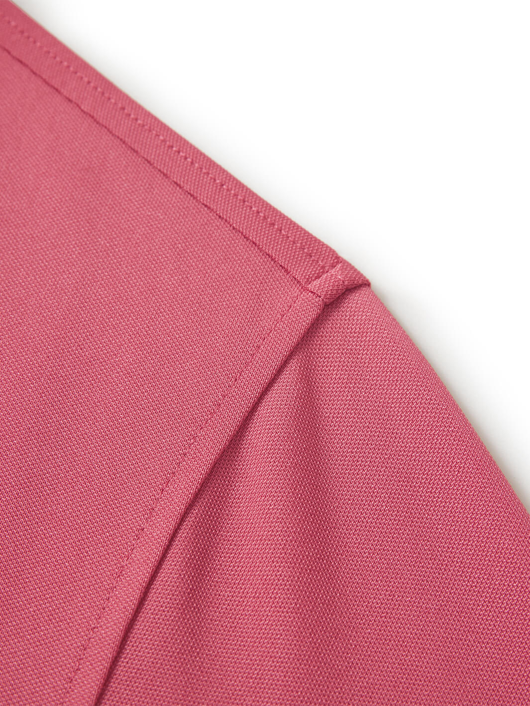 Tech Pique Long Sleeve Golf Shirt For Men-Cranberry