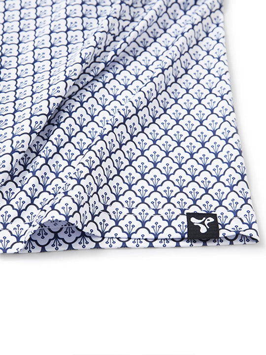 Print Performance Golf Shirt For Men-Lily Of The Valley