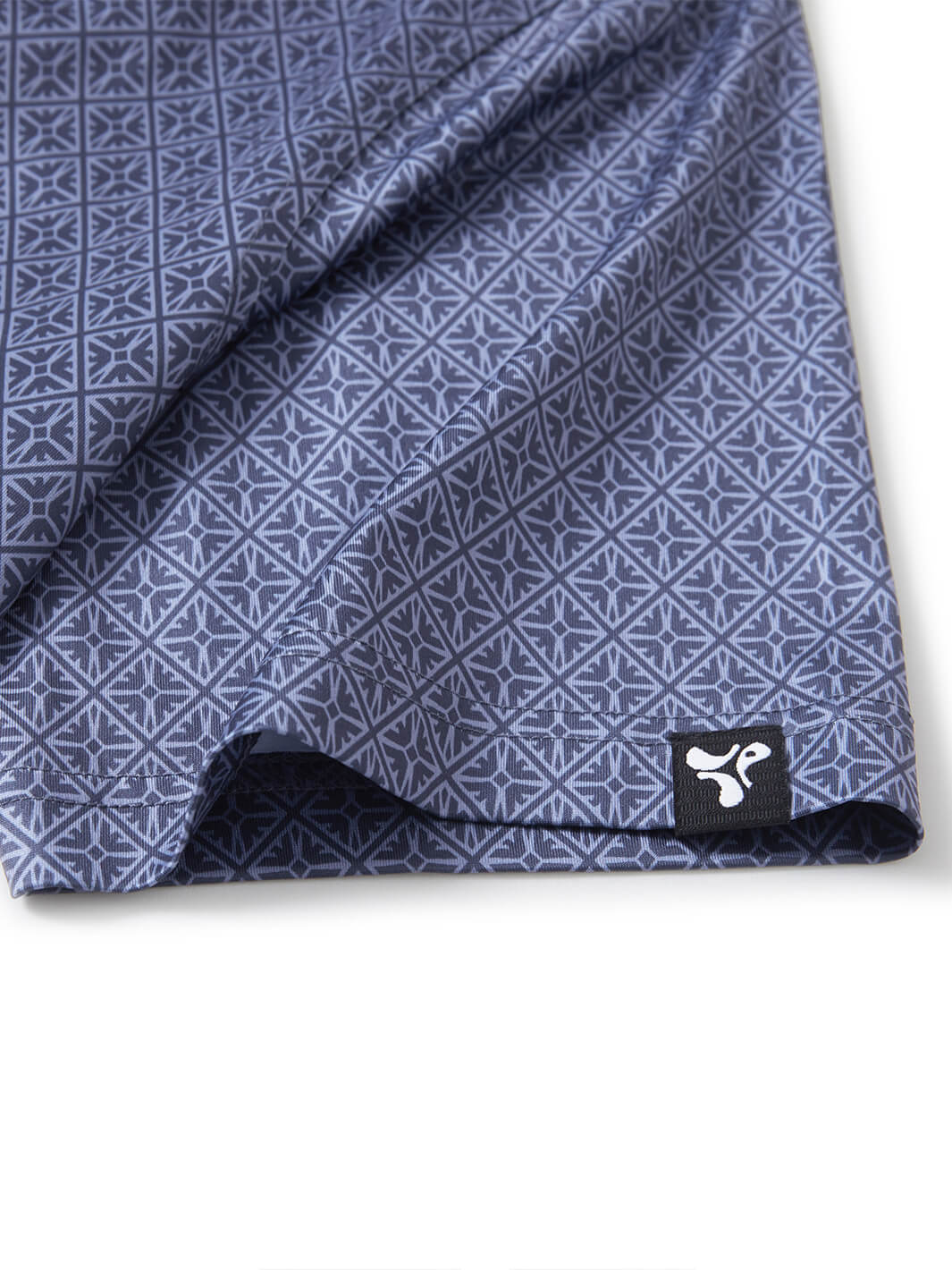 Print Performance Golf Shirt For Men-Grey Totem