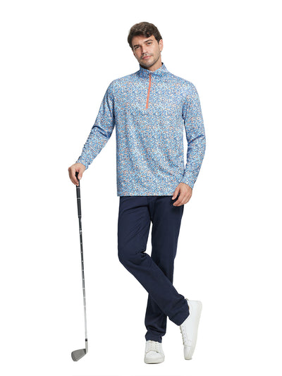 Print Performance Golf Quarter Zip