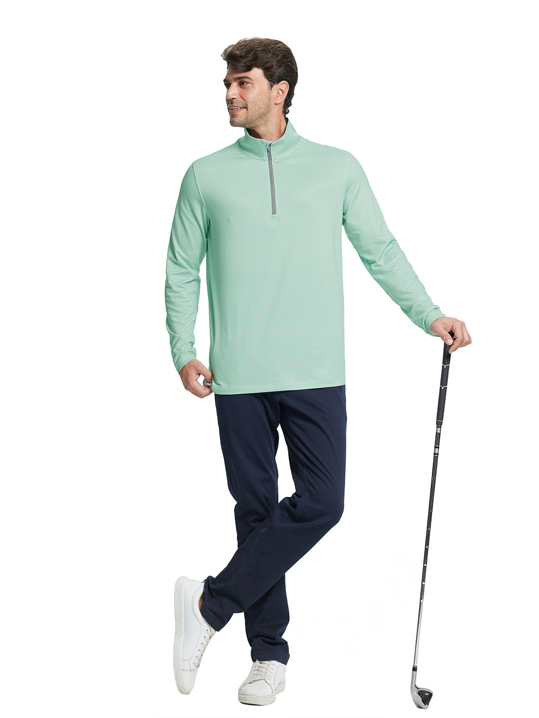 Print Performance Golf Quarter Zip