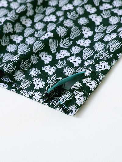 Men's Print Performance Polo-GREEN CORAL SEA