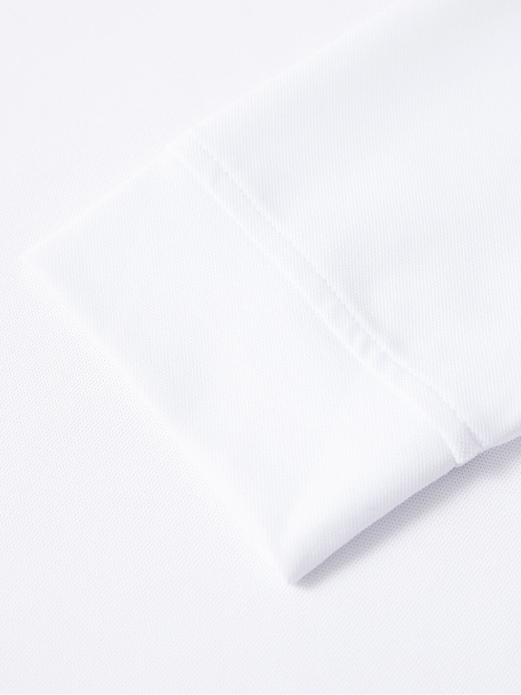 Tech Pique Long Sleeve Golf Shirt For Men-White