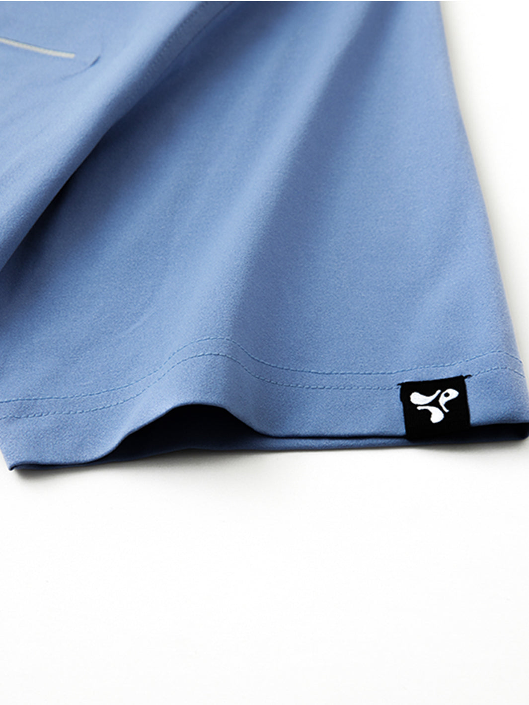 Hidden Zip Pocket Performance Polo-DENIM BLUE