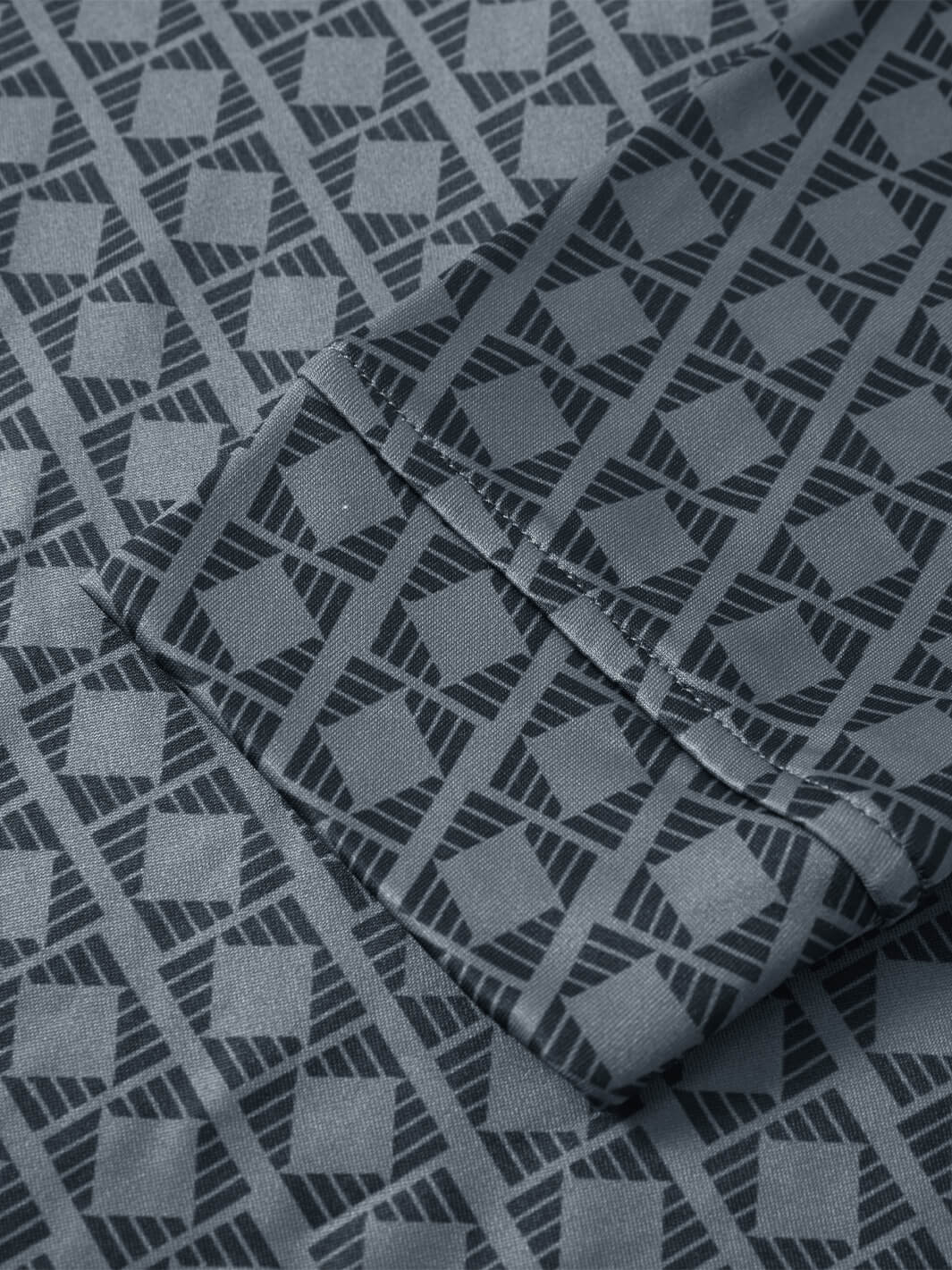 Print Performance Golf Quarter Zip For Men-Kaleidoscope