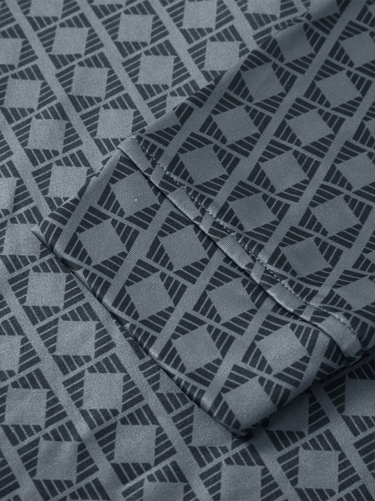 Print Performance Golf Quarter Zip For Men-Kaleidoscope