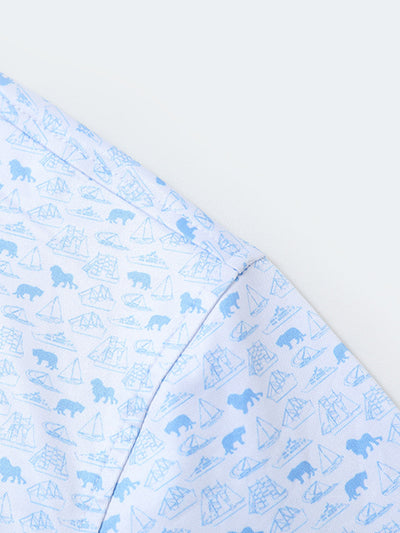 Men's Print Performance Polo-SAILBOAT