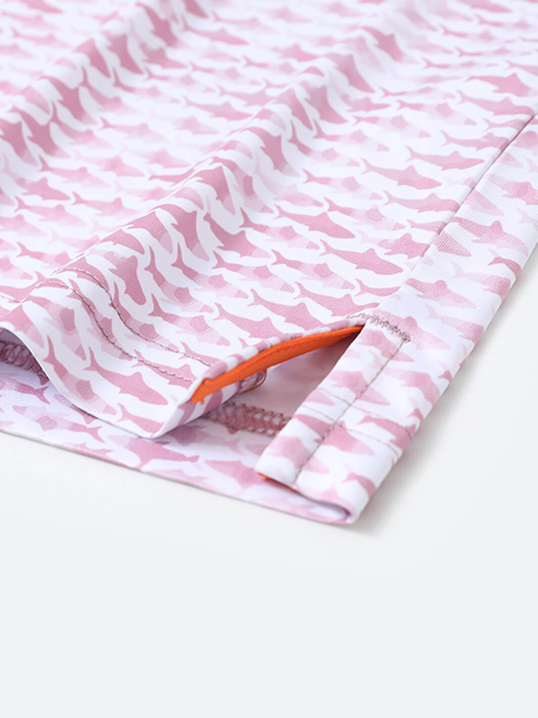 Men's Print Performance Polo-SHARK BAIT