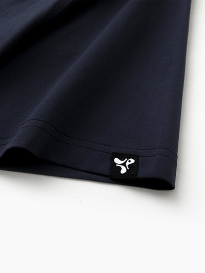 Hidden Zip Pocket Performance Polo-NAVY