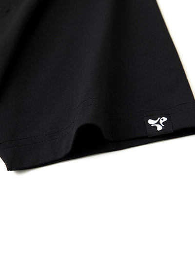 Hidden Zip Pocket Performance Polo-BLACK