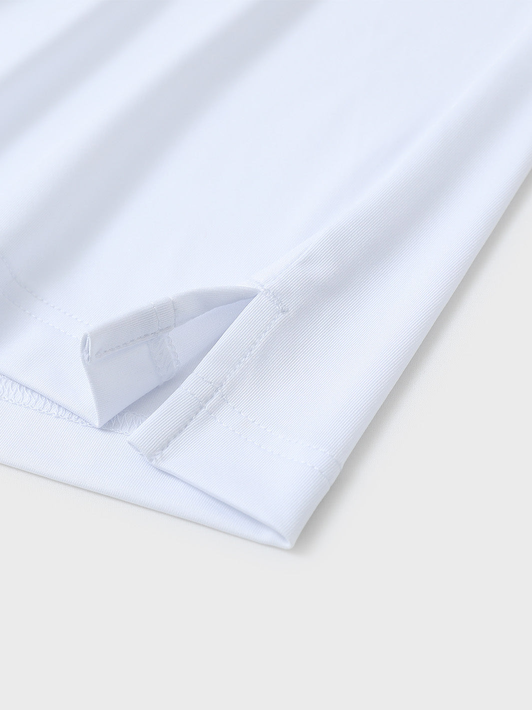 Solid Performance Jersey Polo-WHITE