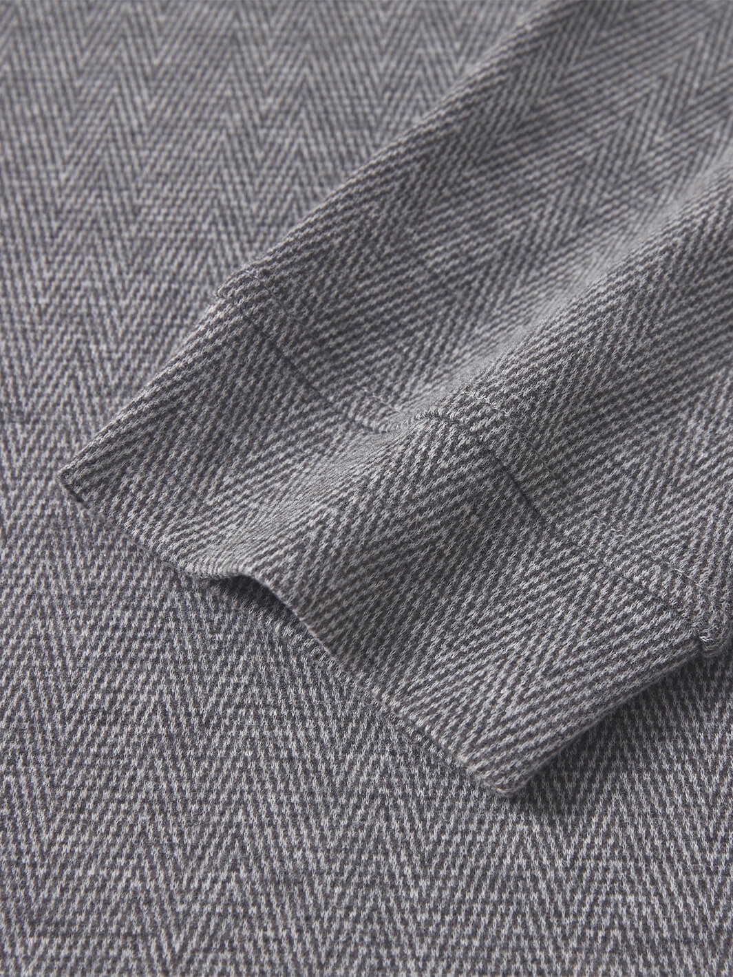 Herringbone Performance Golf Quarter Zip For Men-Mocha