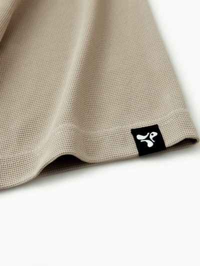 Waffle Jacquard Performance Polo-KHAKI